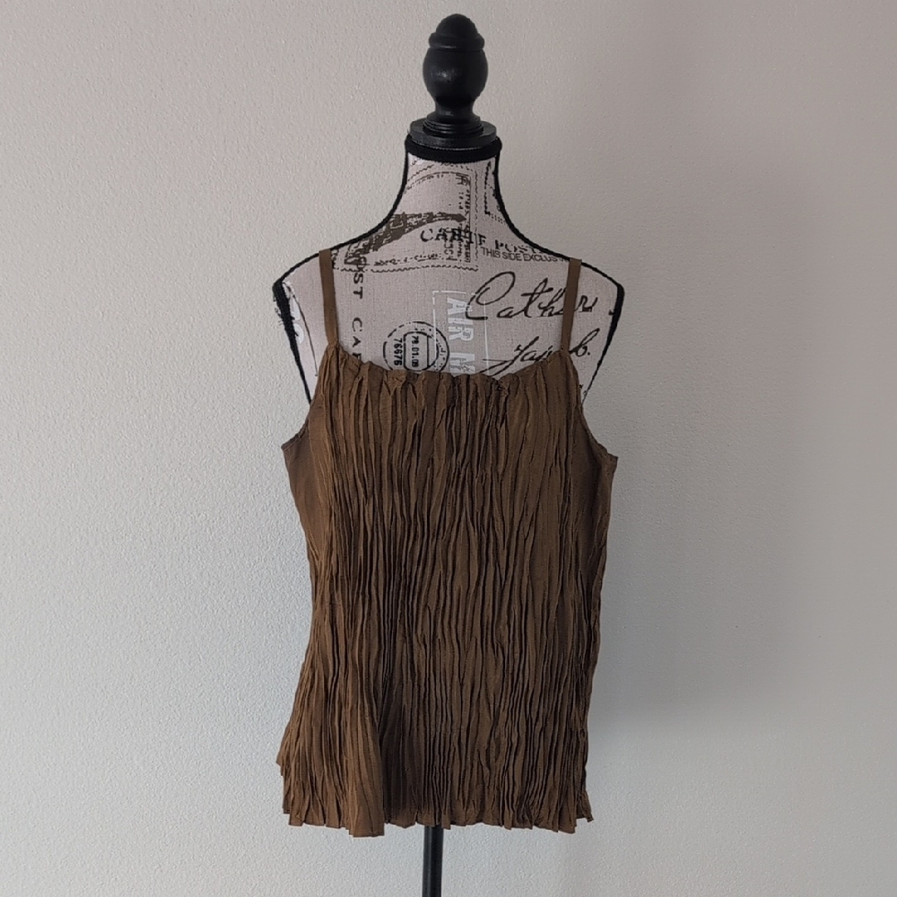 Eileen Fisher Brown Textured Camisole